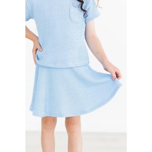 Sky Blue Scrunchy Twirl Skort - Mila & Rose ®