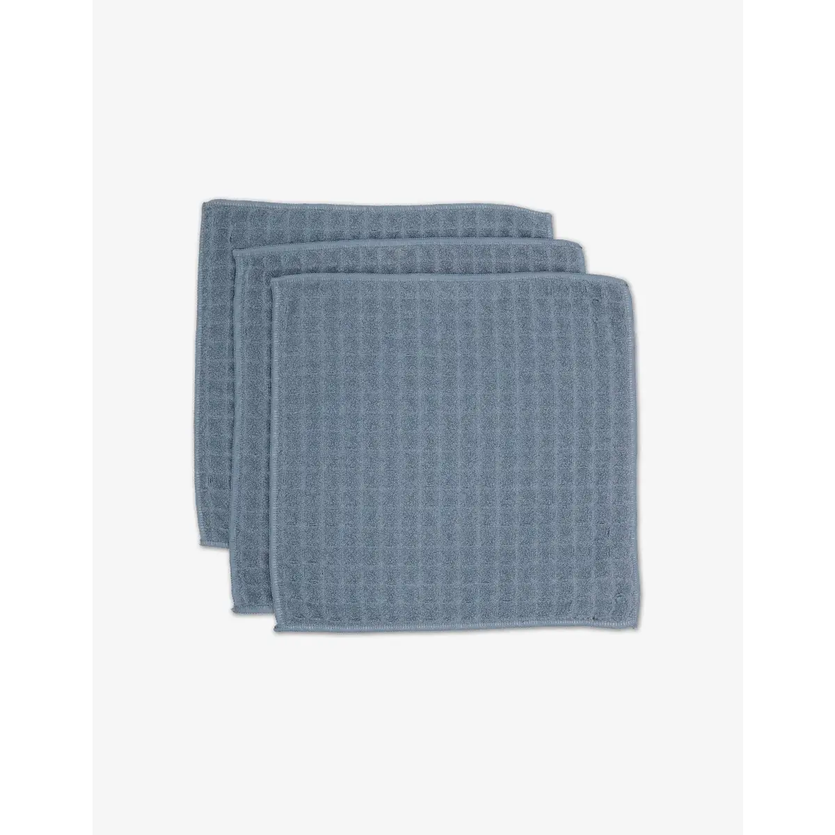 Luxury Waffle Washcloth Set - Sky - Set of 3 - Geometry
