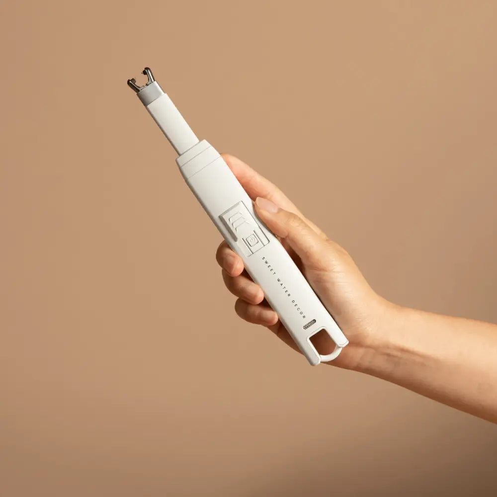 Slate White Large Electric Lighter - Sweet Water Decor