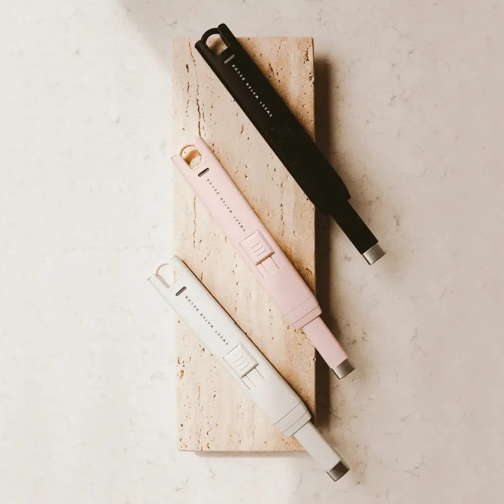 Slate White Large Electric Lighter - Sweet Water Decor