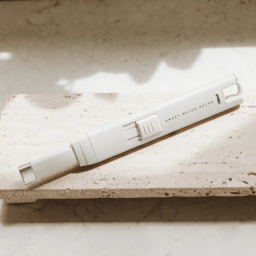 Slate White Large Electric Lighter - Sweet Water Decor