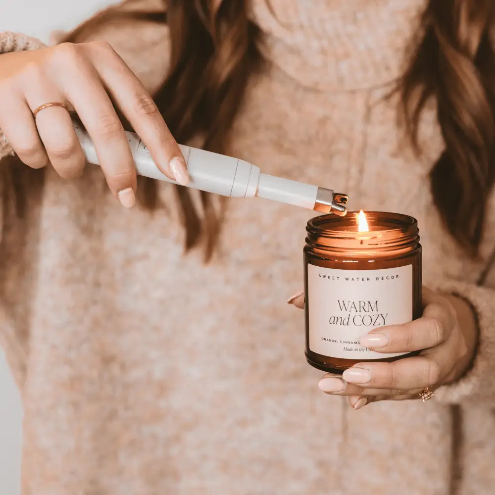 Slate White Large Electric Lighter - Sweet Water Decor