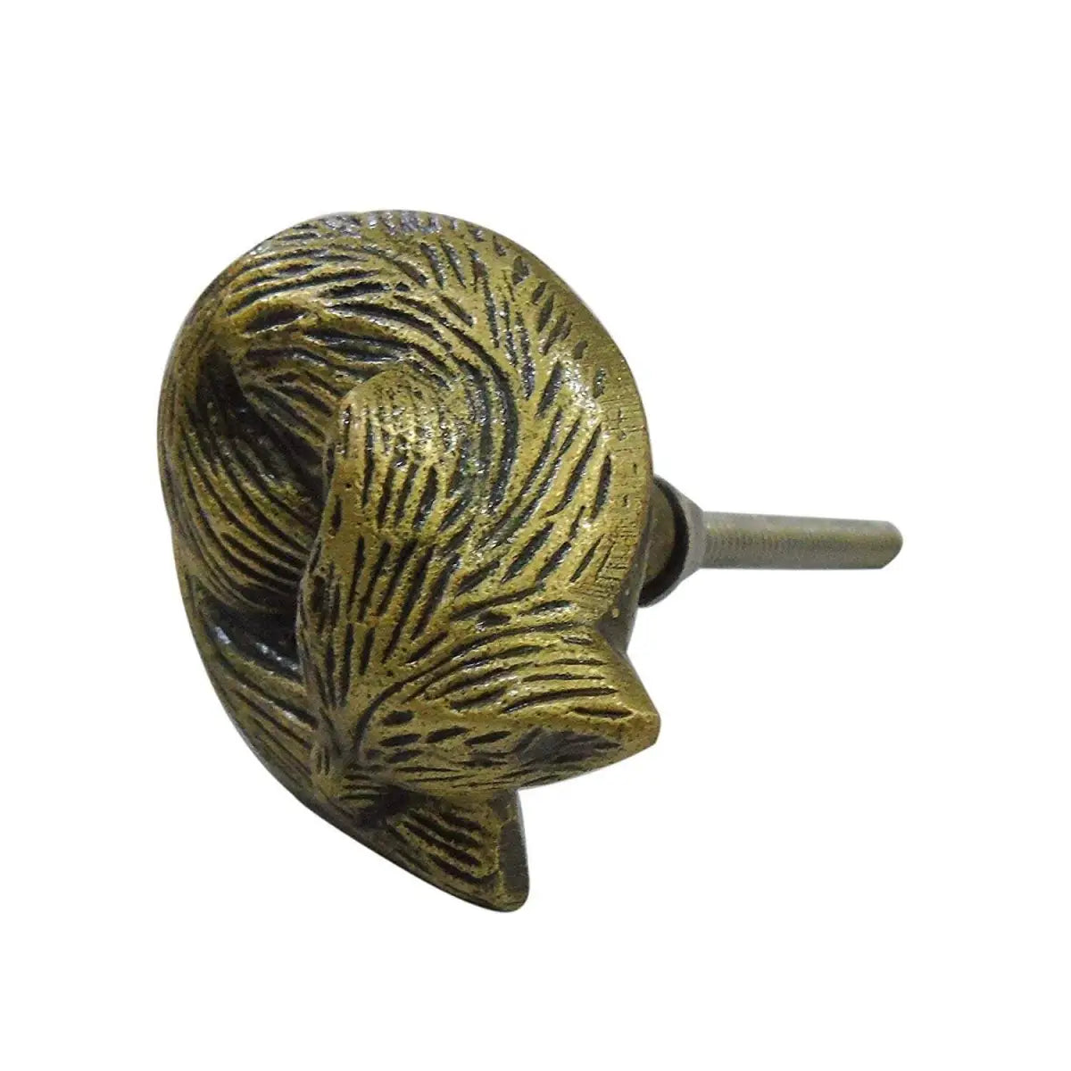 Sleeping Fox Brass Knob (each) - Perilla Home