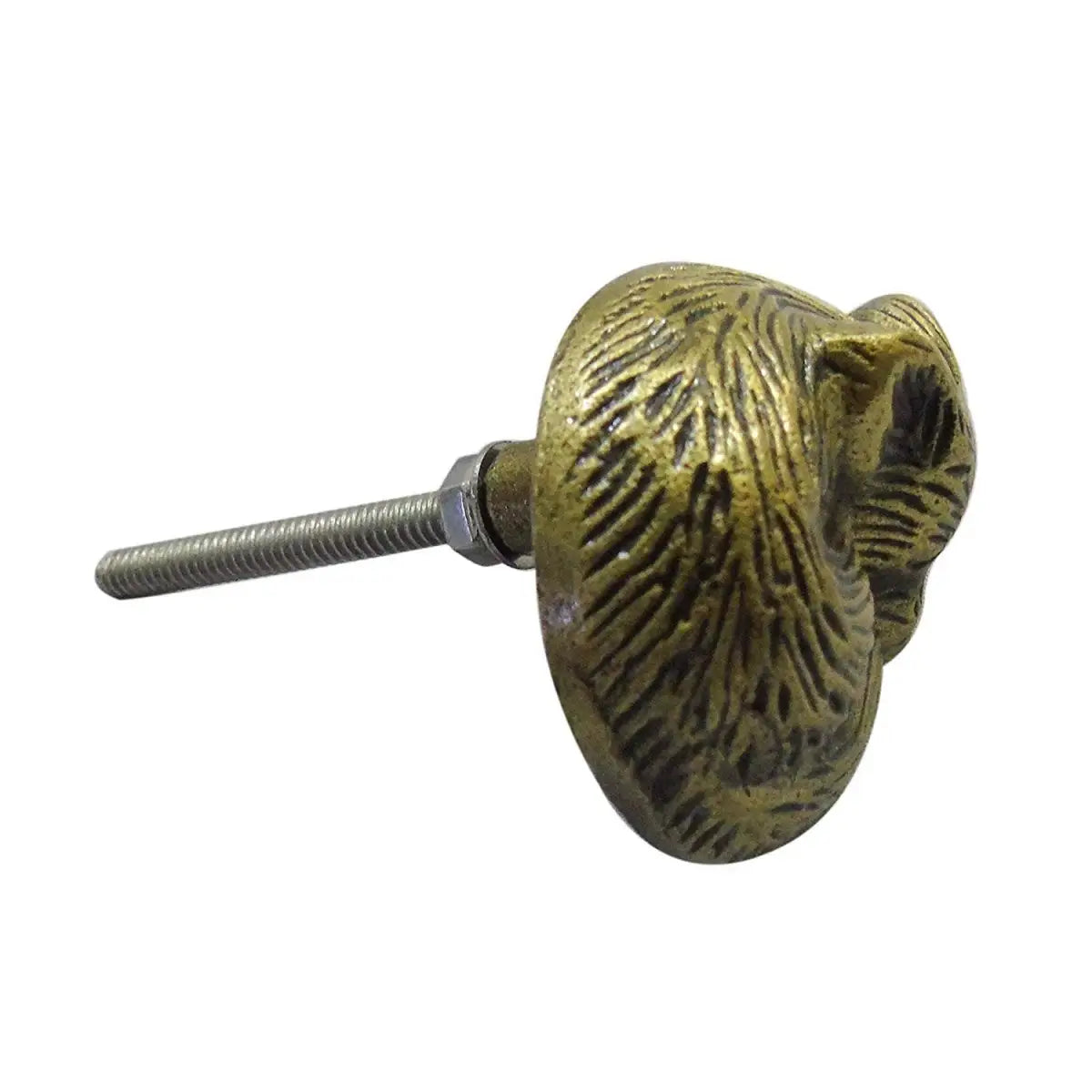 Sleeping Fox Brass Knob (each) - Perilla Home