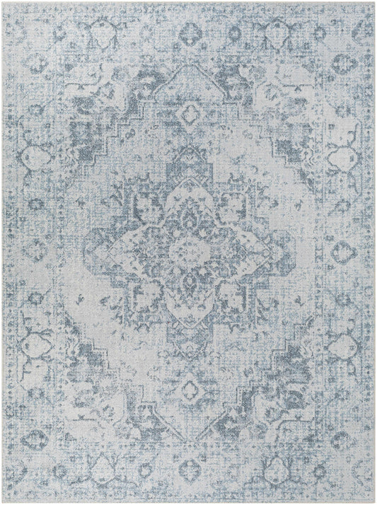 Ankti Aqua Washable Area Rug - * 5’3’’ x 7’ Rectangle - Boutique Rugs