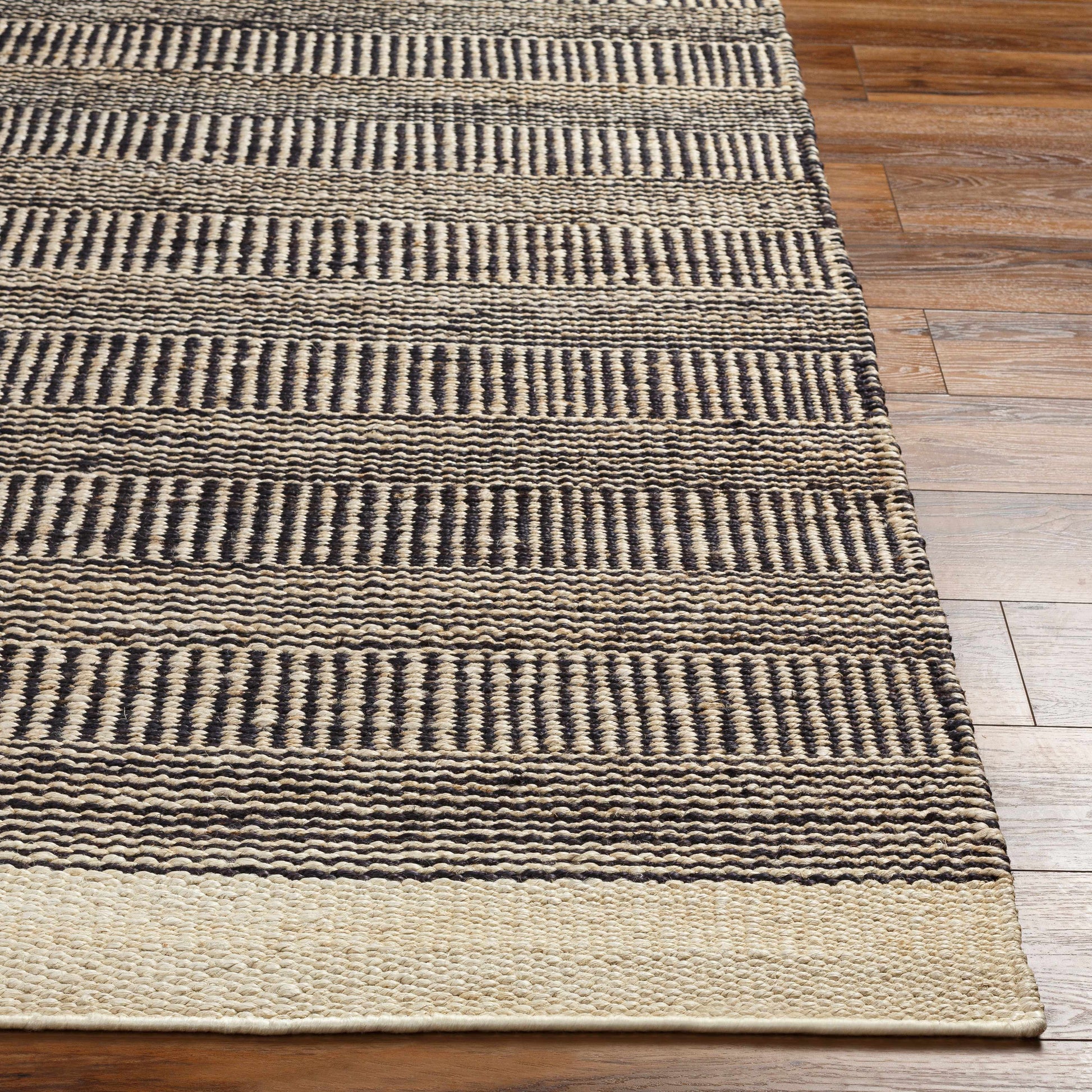 Black Elle Jute Rug - Boutique Rugs