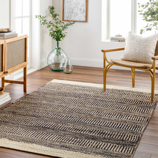 Black Elle Jute Rug - Boutique Rugs