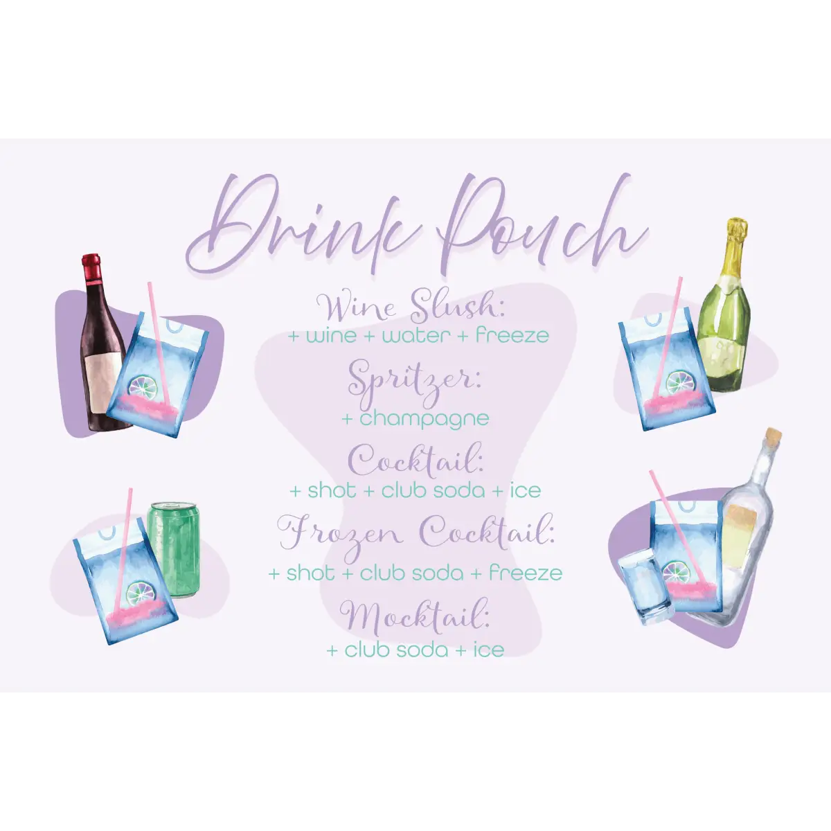 Slush Cocktail Pouches - Cocktails or Mocktails - Mixology