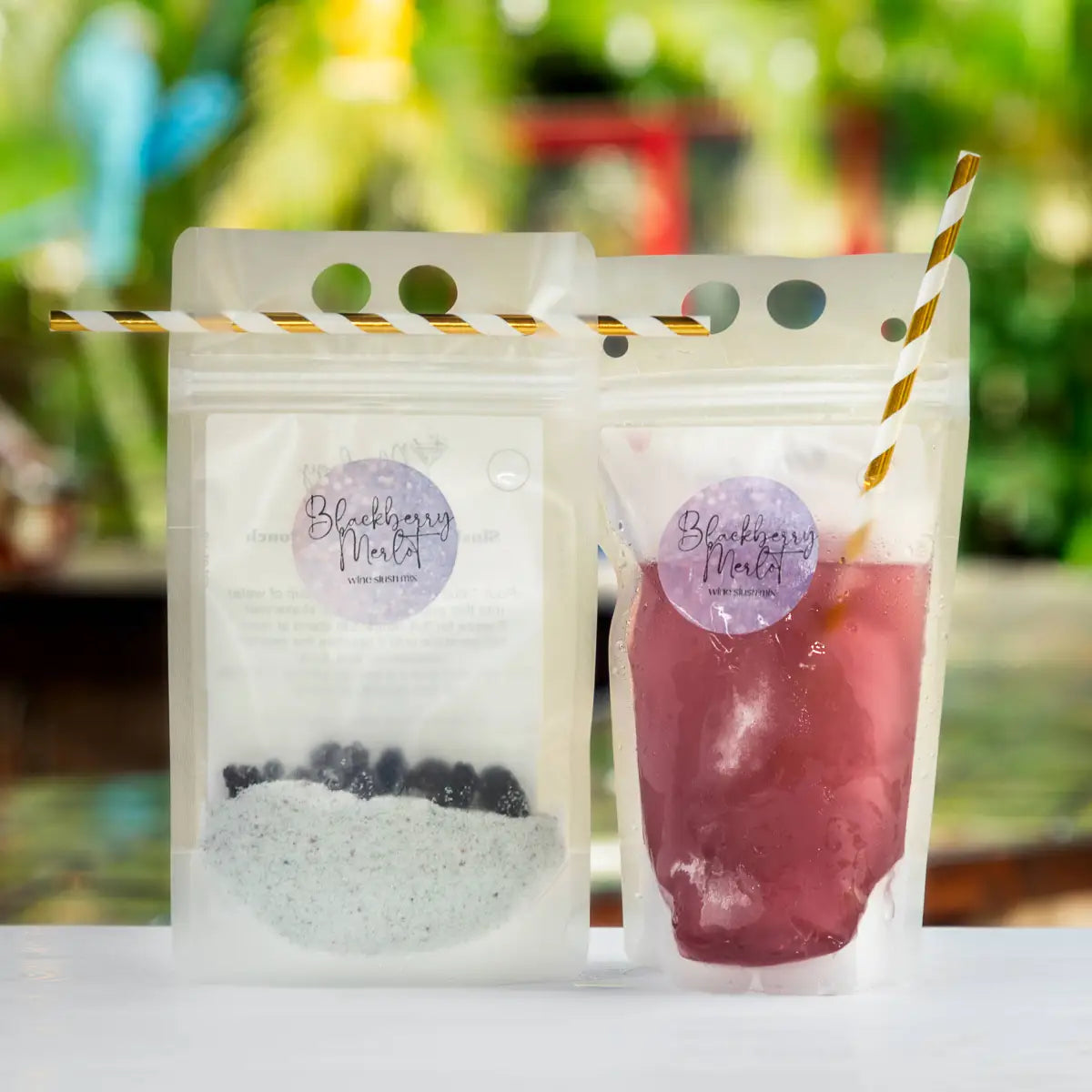 Slush Cocktail Pouches - Cocktails or Mocktails - Blackberry Merlot - Mixology