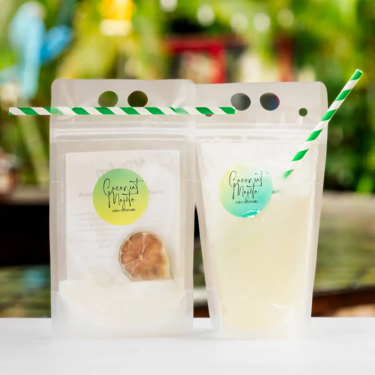 Slush Cocktail Pouches - Cocktails or Mocktails - Coconut Mojito - Mixology