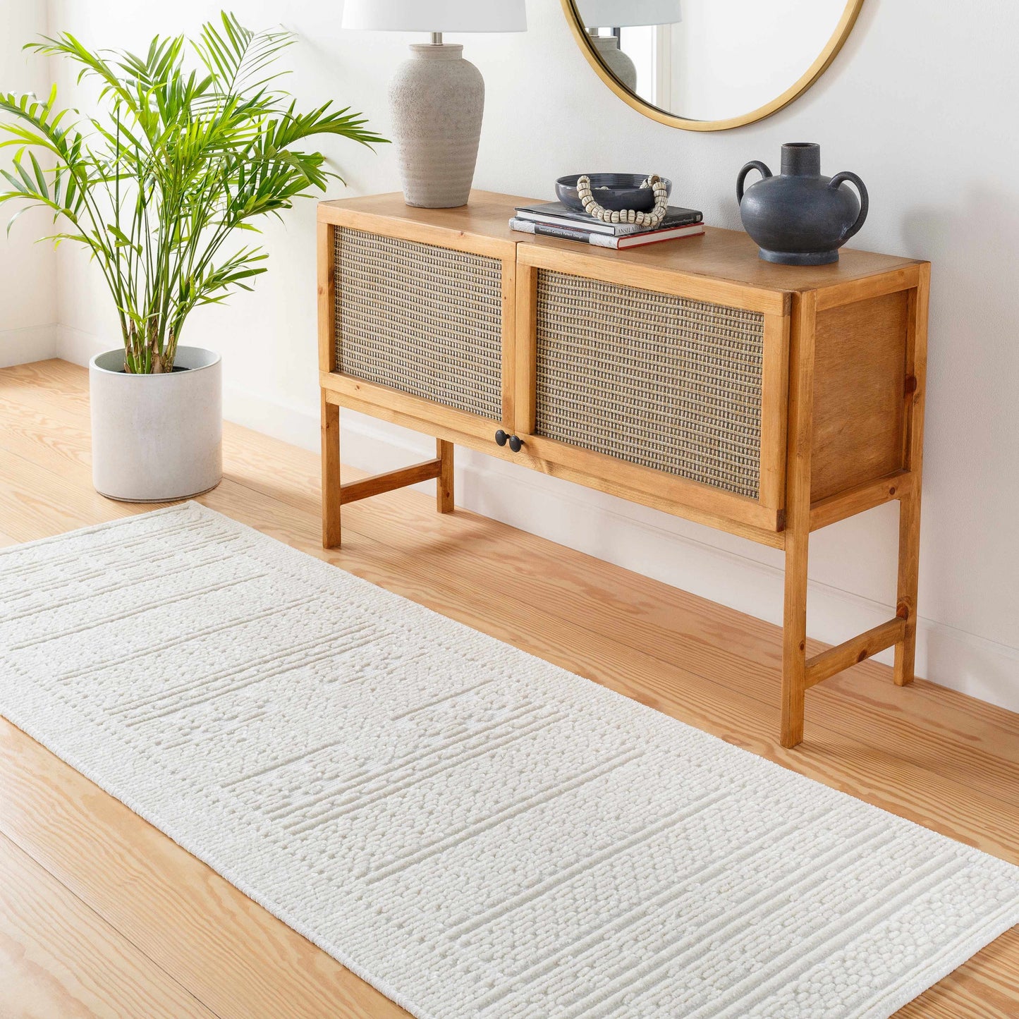Bahar Cream Washable Area Rug - Boutique Rugs