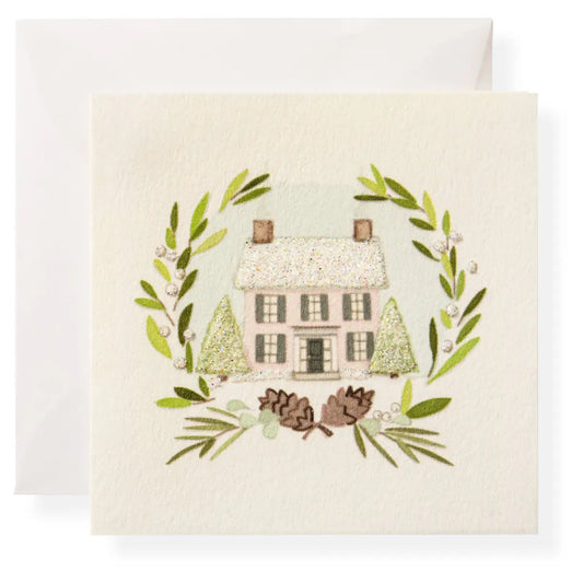 Holiday Gift Enclosure Card - Snow Day House - Karen Adams Designs