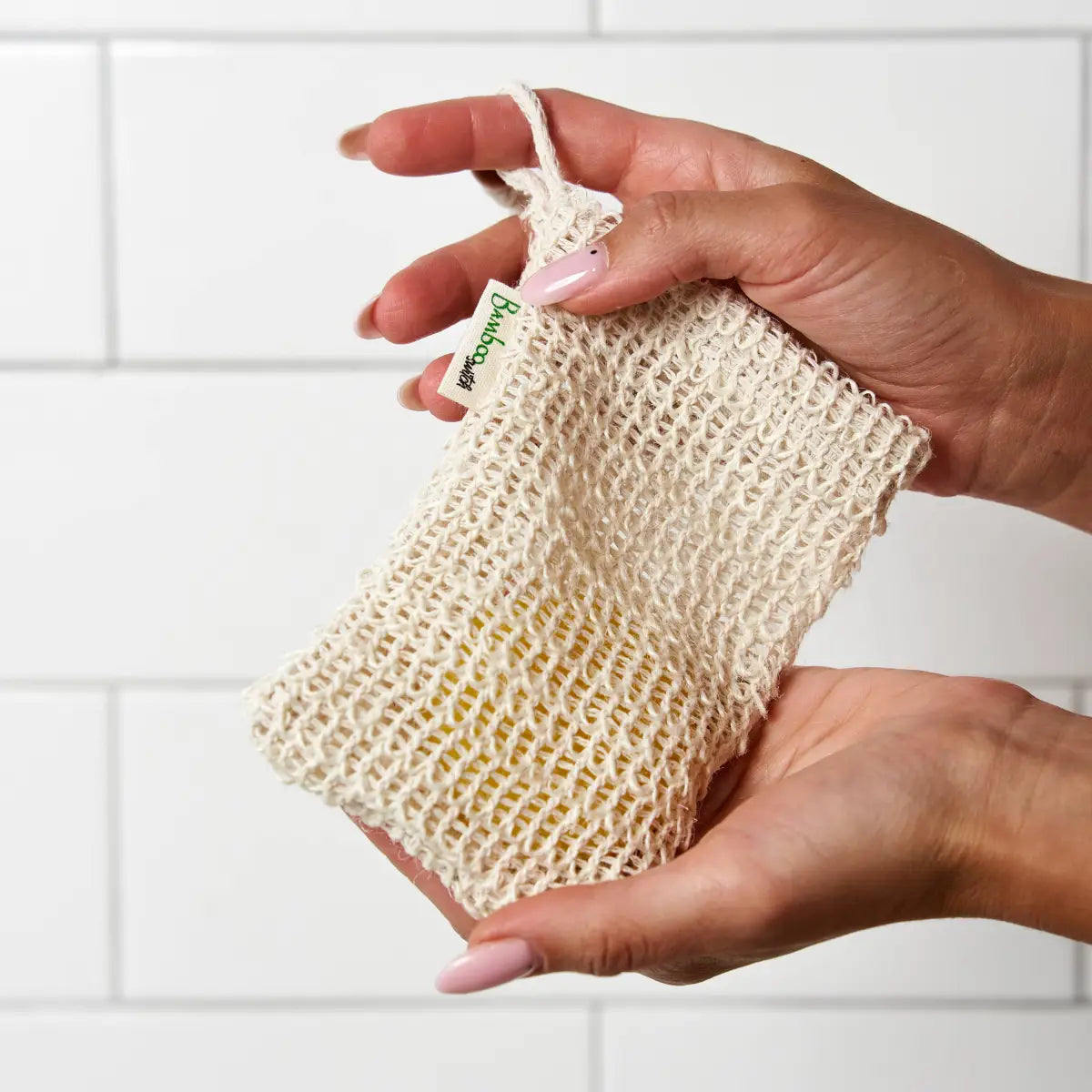 Soap Saver Bag - Compostable Sisal - Bamboo Switch