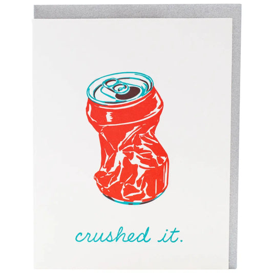 Congratulations Card - Soda Can Crushed - Smudge Ink