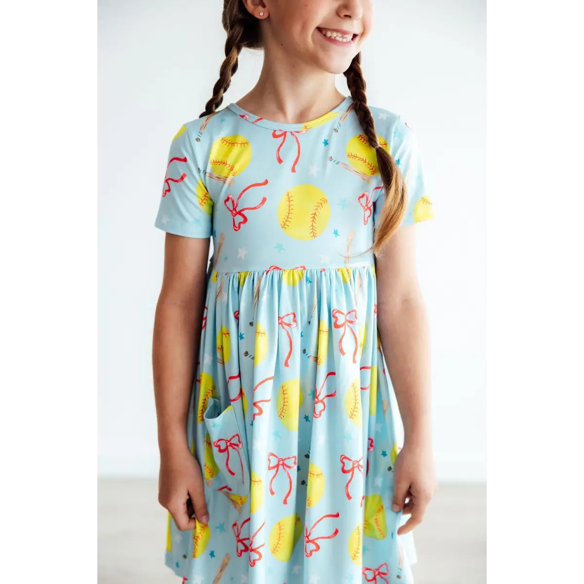 Softball Sweetie Baseball Twirl Dress - Mila & Rose ®