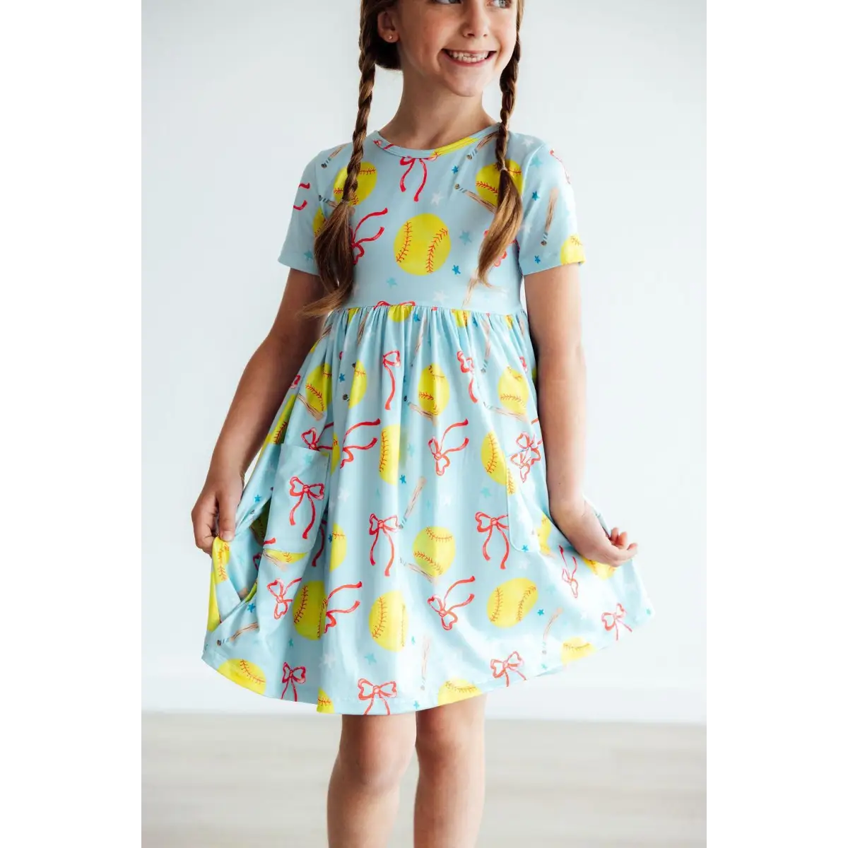 Softball Sweetie Baseball Twirl Dress - Mila & Rose ®