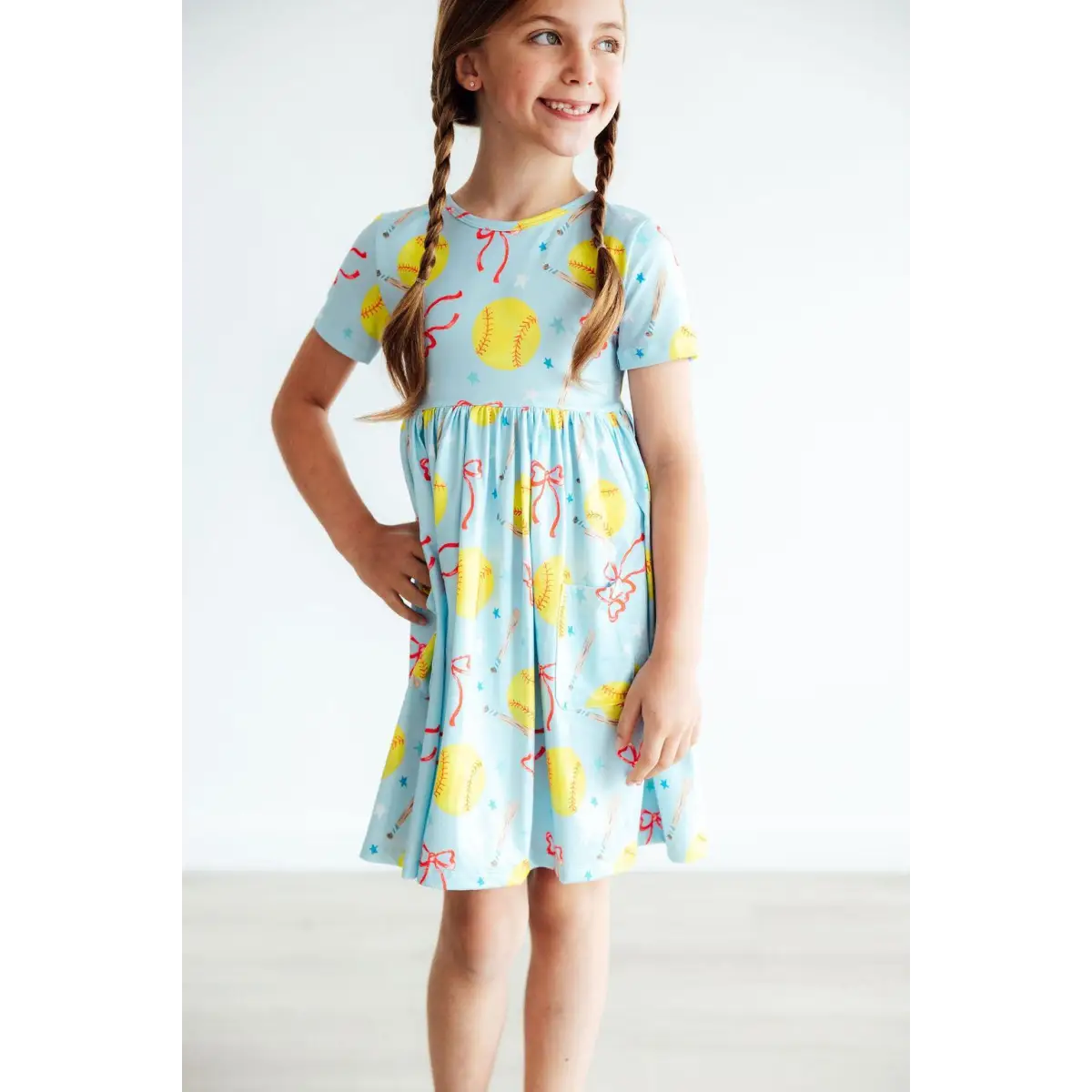 Softball Sweetie Baseball Twirl Dress - Mila & Rose ®