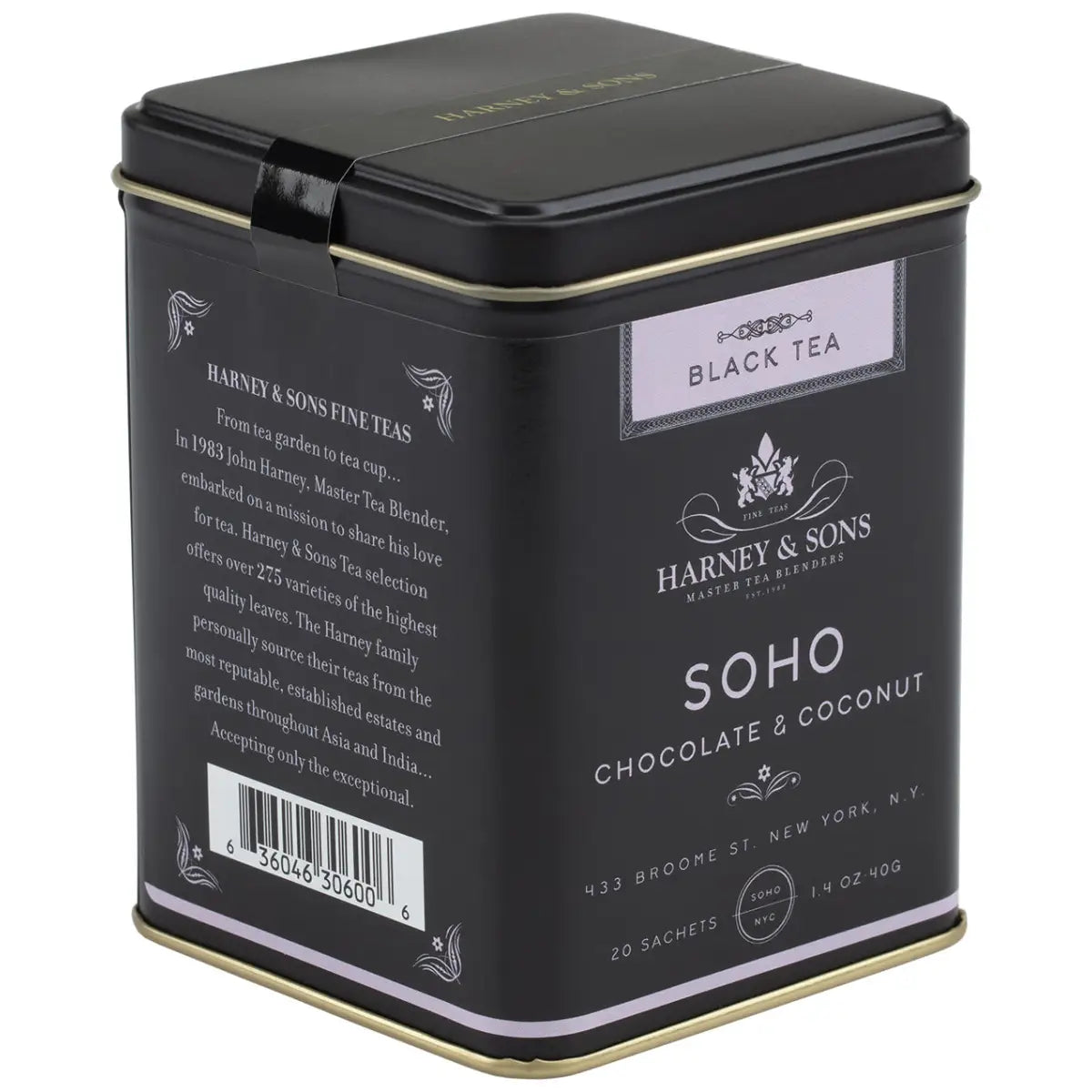 SoHo Blend Tea - Sachets / Tin of 20 Sachets - Harney & Sons Fine Teas