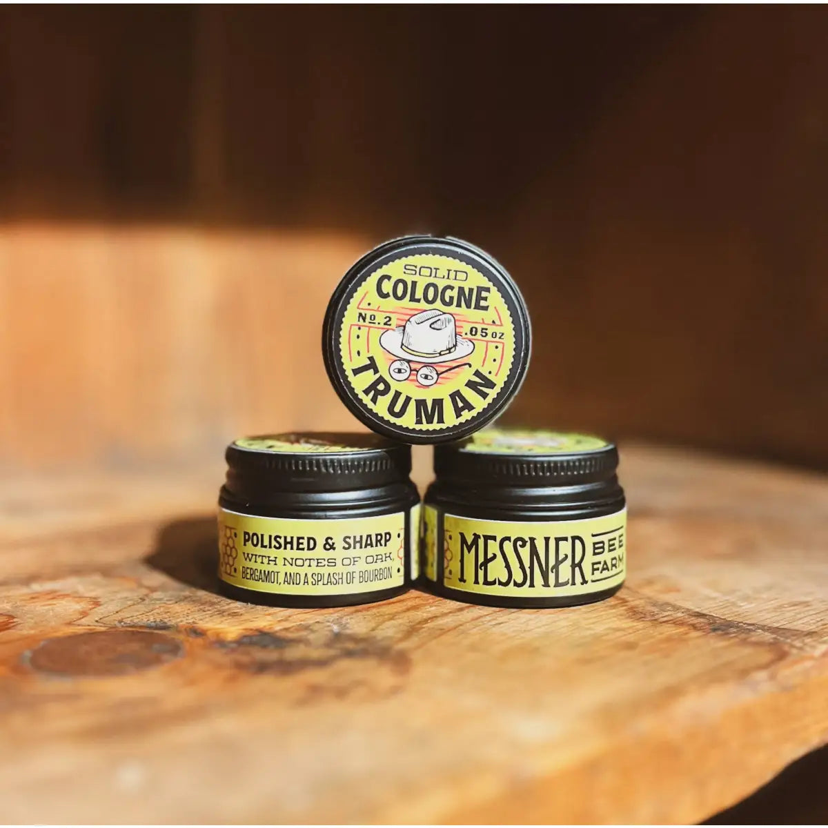 Solid Cologne - Truman - Handmade with beeswax - Messner Bee Farm