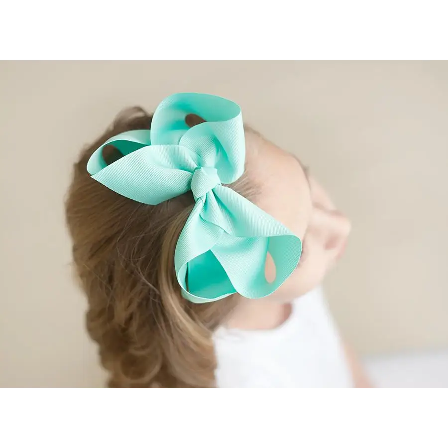 Solid Hair Bows - Aruba Blue / 6’’ - ARB Blanks