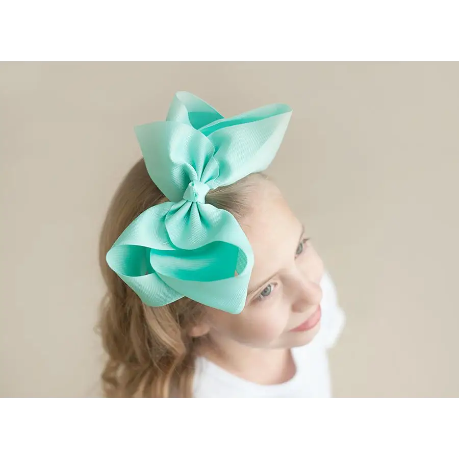 Solid Hair Bows - Aruba Blue / 8’’ - ARB Blanks