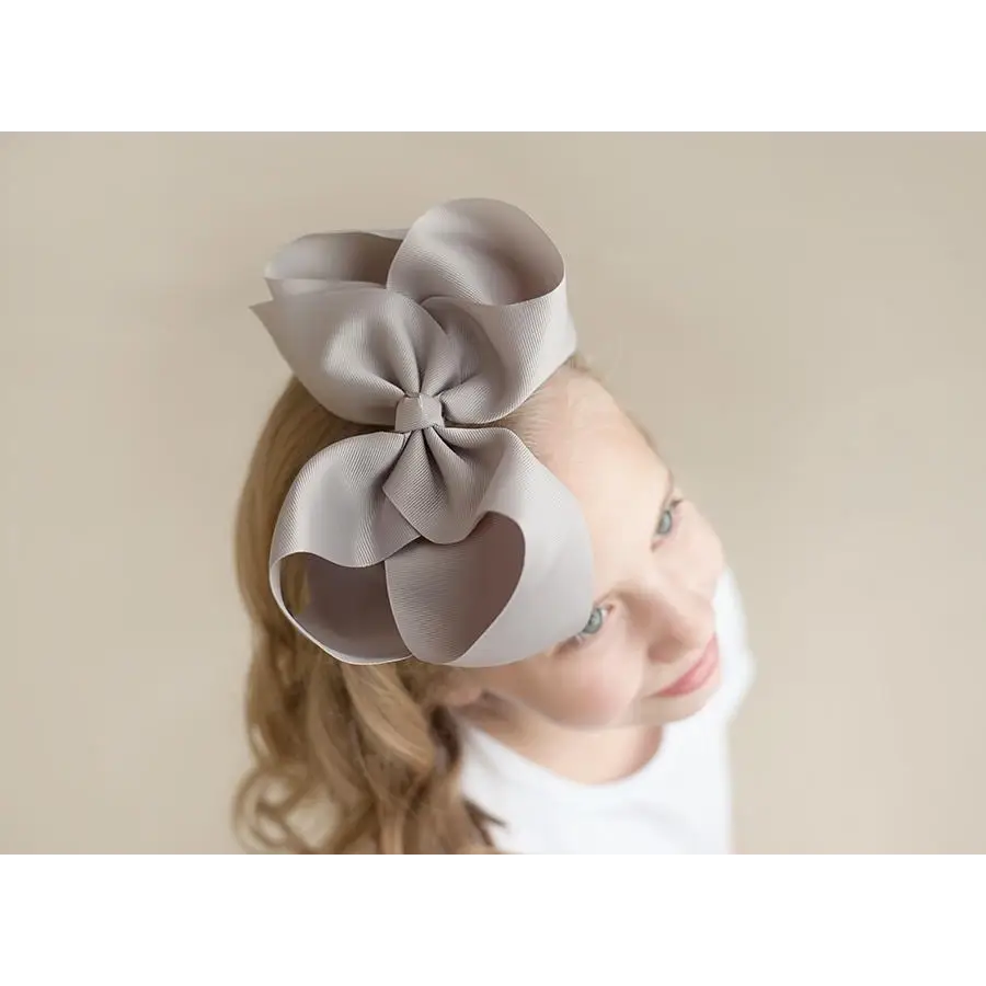Solid Hair Bows - Grey / 8’’ - ARB Blanks