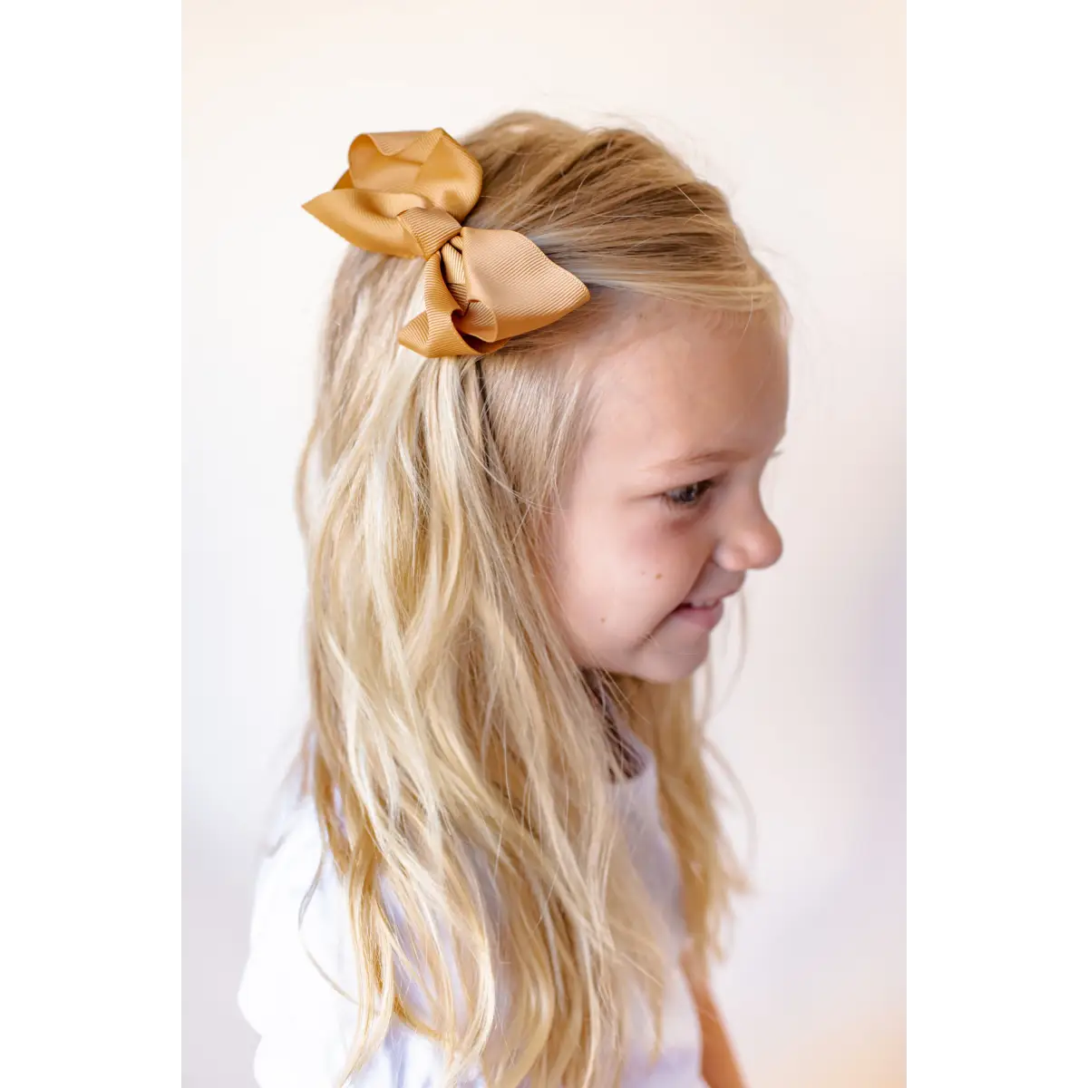 Solid Hair Bows - Harvest Gold / 4’’ - ARB Blanks