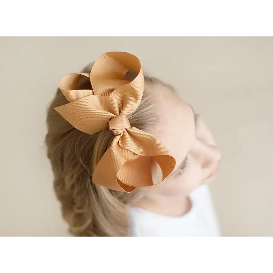 Solid Hair Bows - Harvest Gold / 6’’ - ARB Blanks