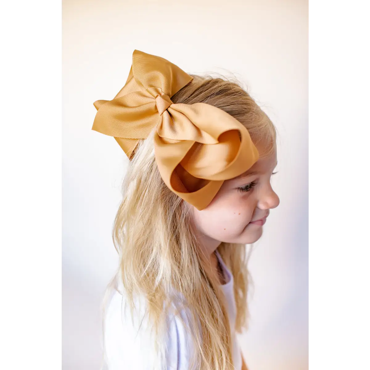 Solid Hair Bows - Harvest Gold / 8’’ - ARB Blanks