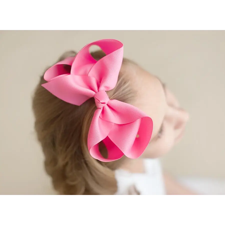 Solid Hair Bows - Hot Pink / 6’’ - ARB Blanks