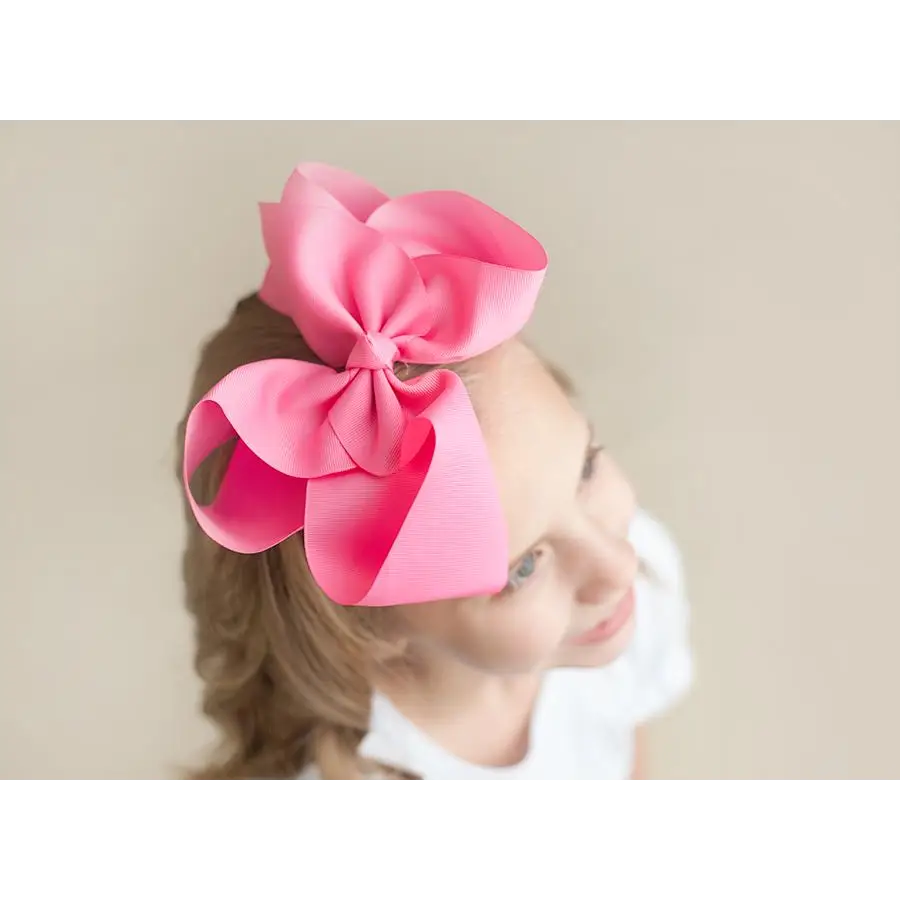 Solid Hair Bows - Hot Pink / 8’’ - ARB Blanks