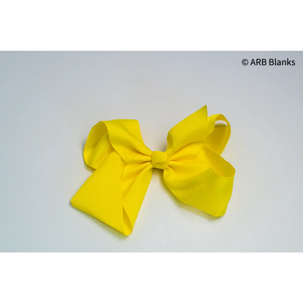 Solid Hair Bows - Lemon (New!) / 6’’ - ARB Blanks