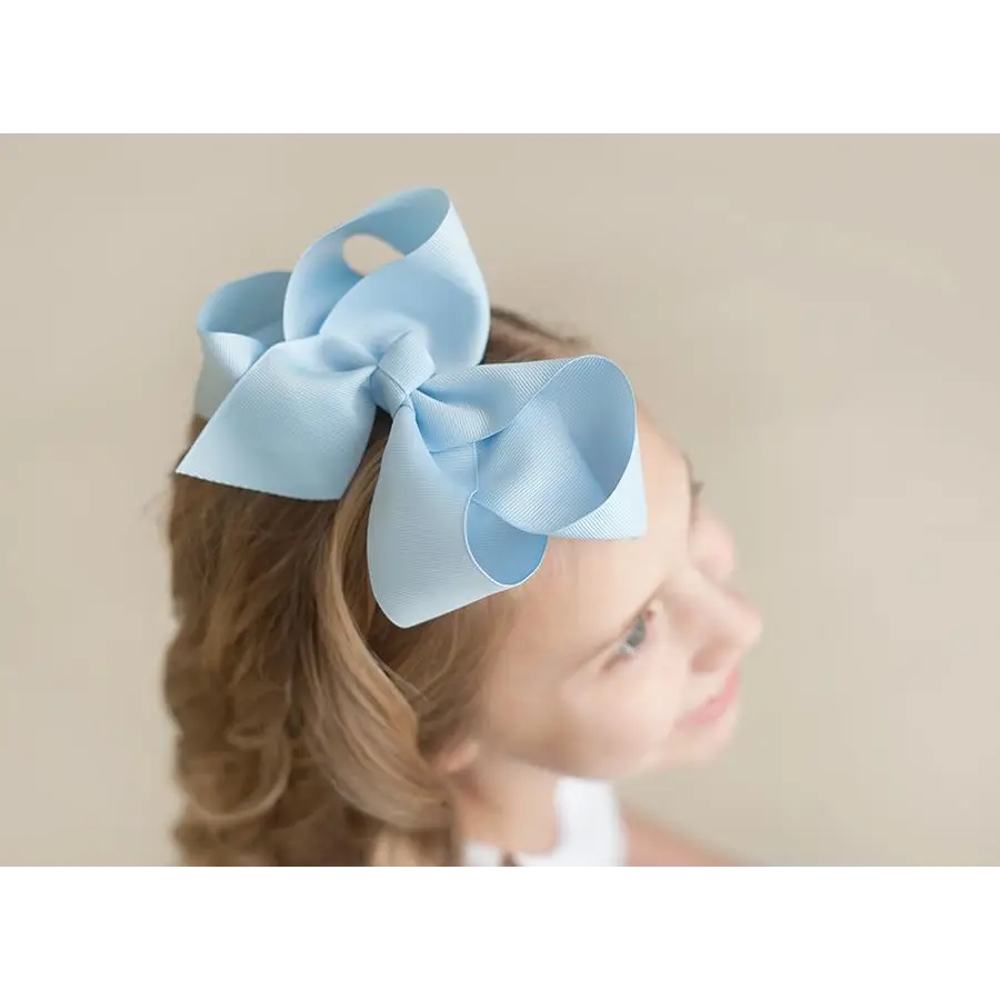Solid Hair Bows - Light Blue / 6’’ - ARB Blanks