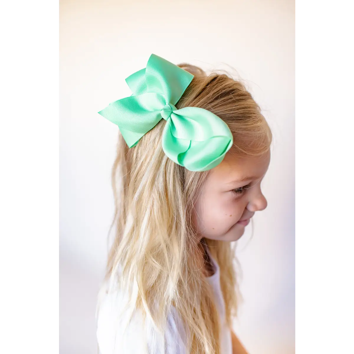 Solid Hair Bows - Lime / 6’’ - ARB Blanks