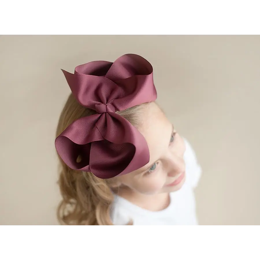 Solid Hair Bows - Maroon / 8’’ - ARB Blanks