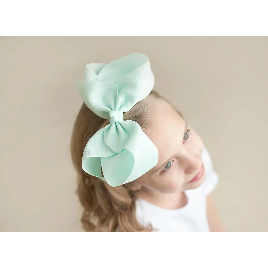 Solid Hair Bows - Mint / 8’’ - ARB Blanks