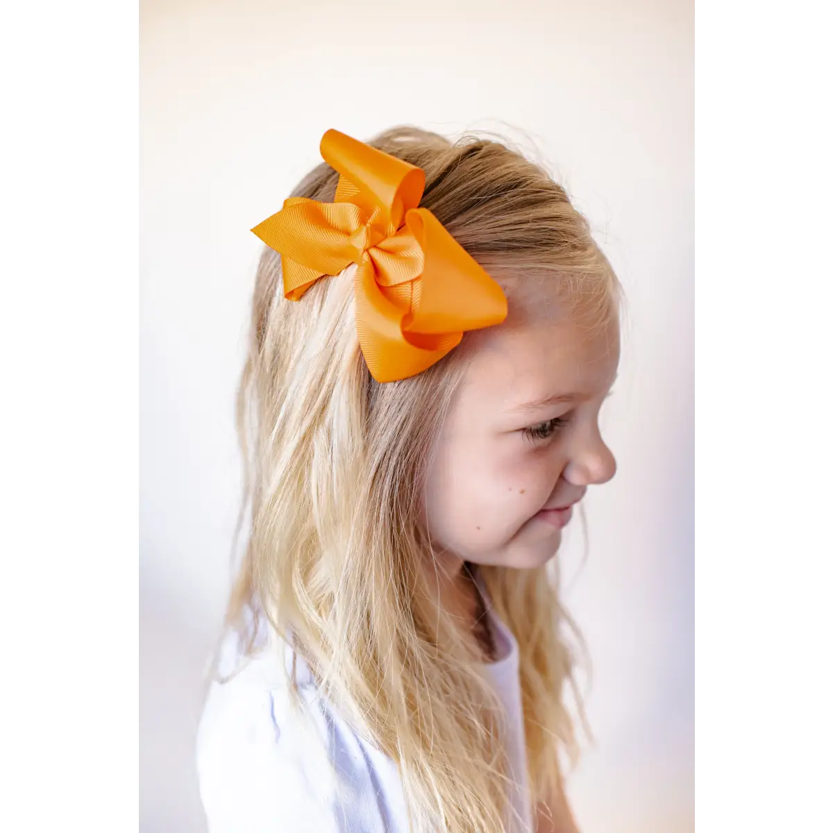 Solid Hair Bows - Orange / 4’’ - ARB Blanks