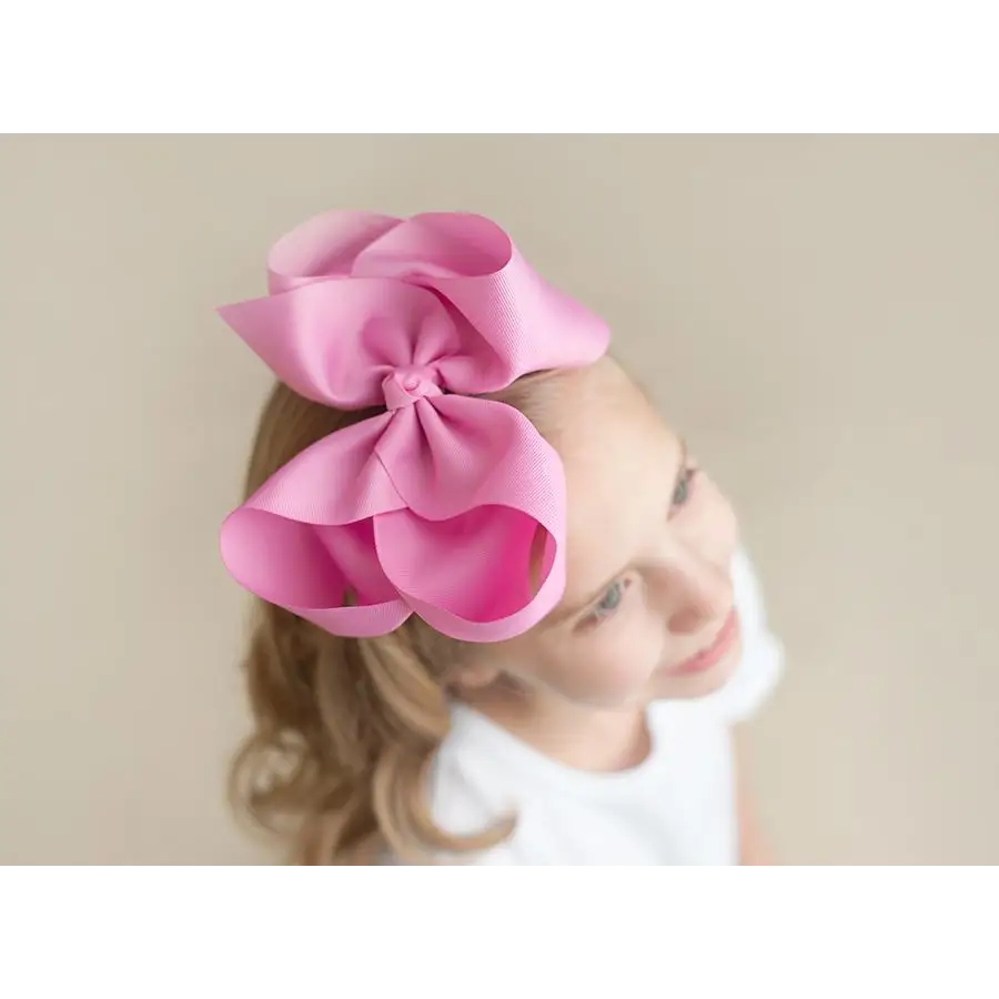 Solid Hair Bows - Rose / 8’’ - ARB Blanks