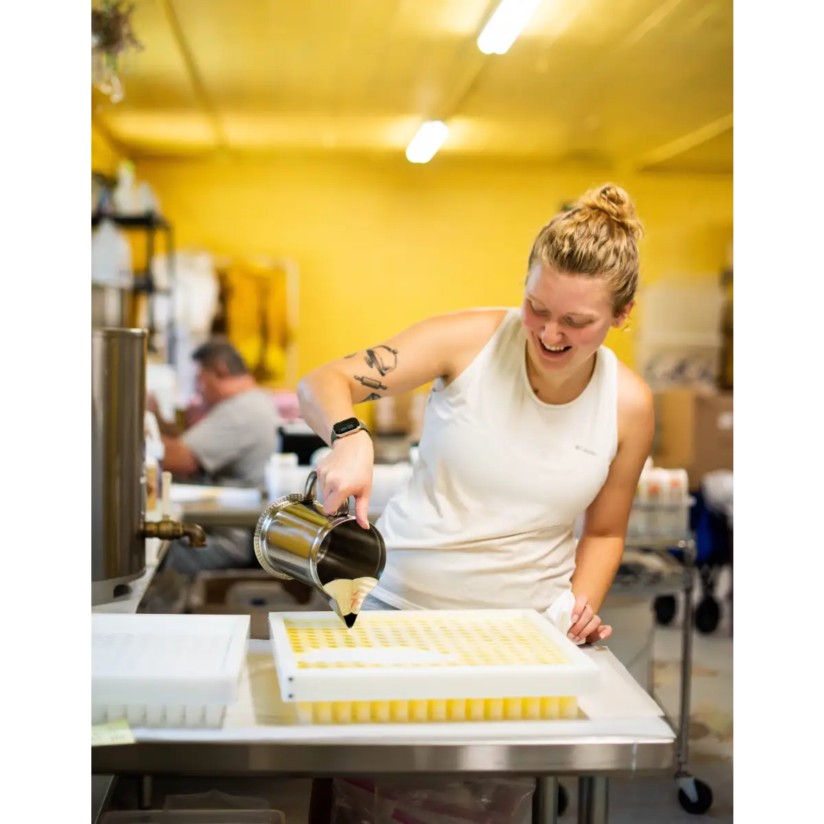 Solid Perfume - Honeysuckle - Handmade with Beeswax - Messner Bee Farm