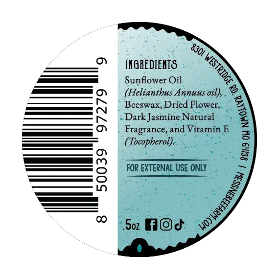 Solid Perfume - Jasmine Nectar - Handmade with Beeswax - Messner Bee Farm