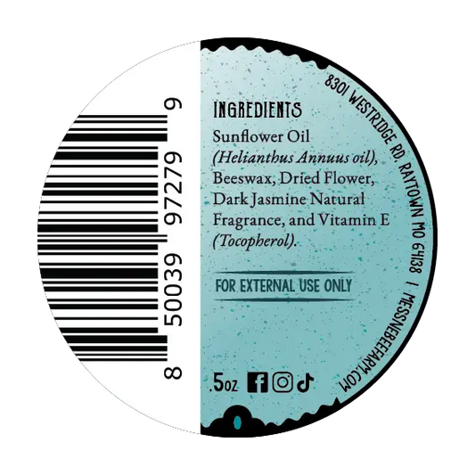 Solid Perfume - Jasmine Nectar - Handmade with Beeswax - Messner Bee Farm