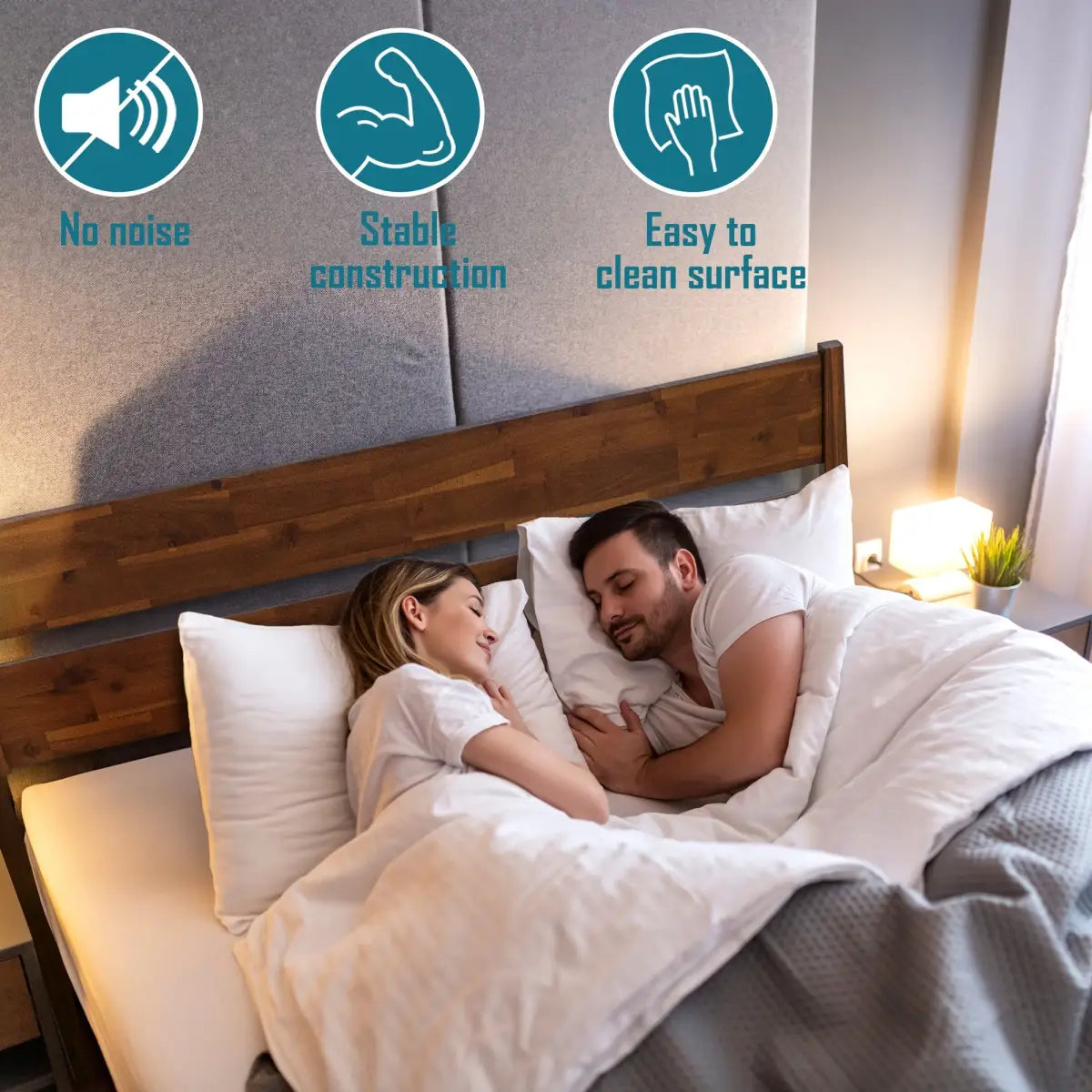 Solid Wood Bed Frame - Acacia Callisto Deluxe - Superior Comfort and Style - Megsu