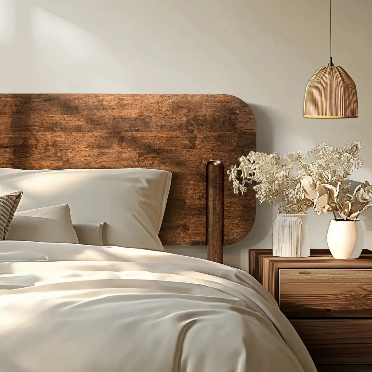 Solid Wood Bed Frame - Frida Deluxe - Quality Craftsmanship and Timeless Elegance - Megsu