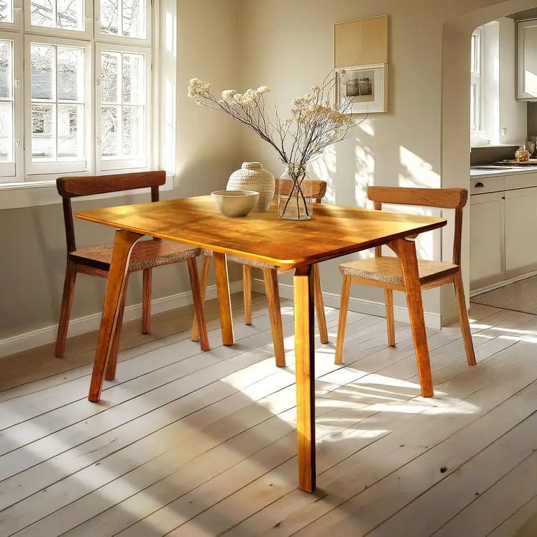 Solid Wood Dining Table - Acacia Verve 48’’ - Kitchen Table - Megsu
