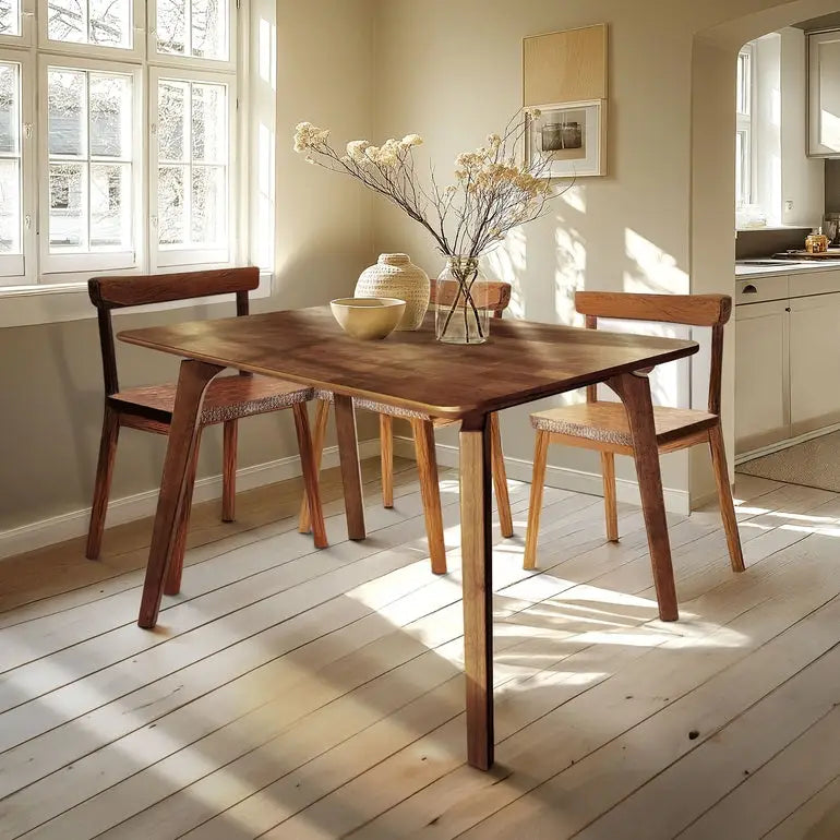 Solid Wood Dining Table - Acacia Verve 48’’ - Kitchen Table - Megsu