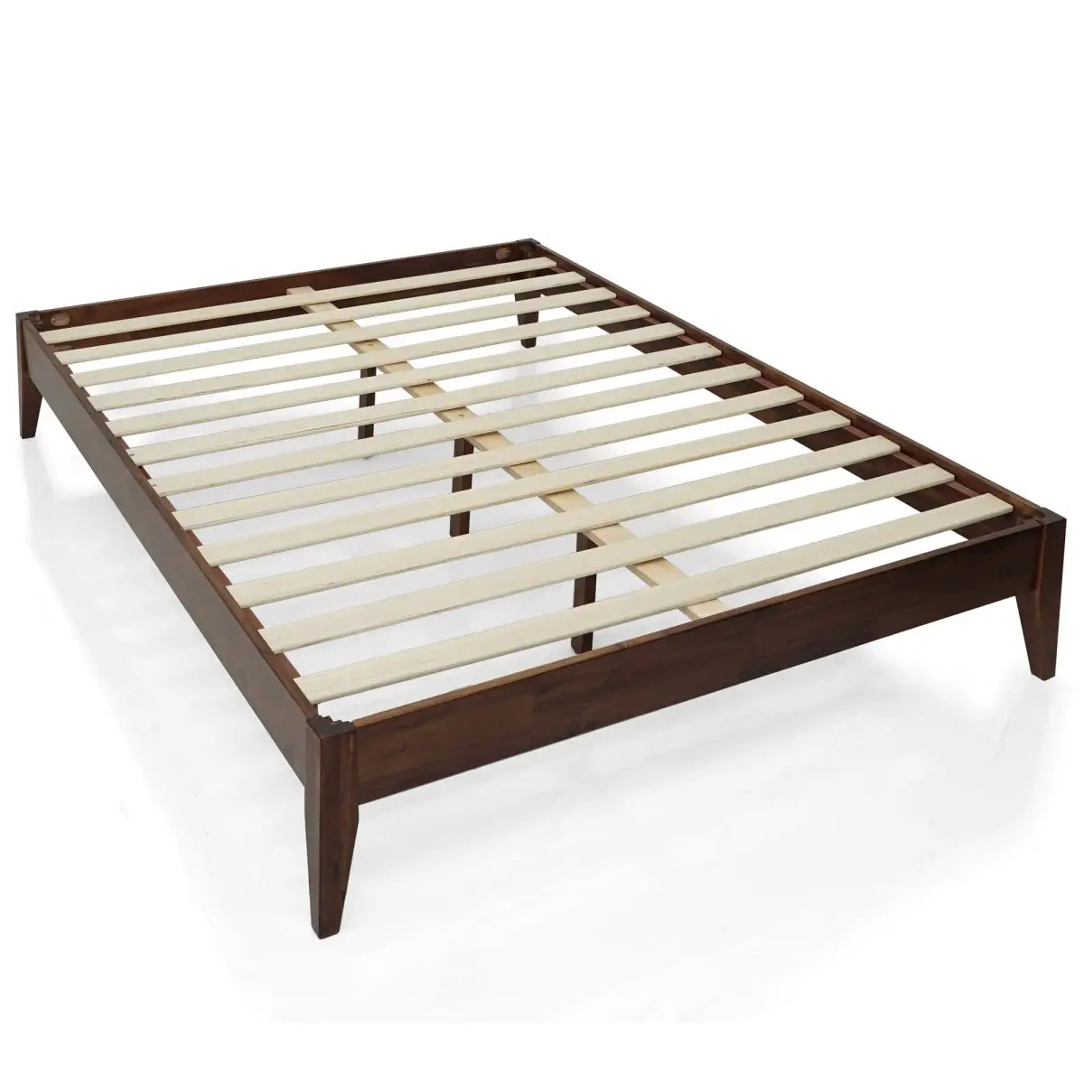 Solid Wood Platform Bed - Acacia Mervyn - Timeless Comfort and Style - Megsu