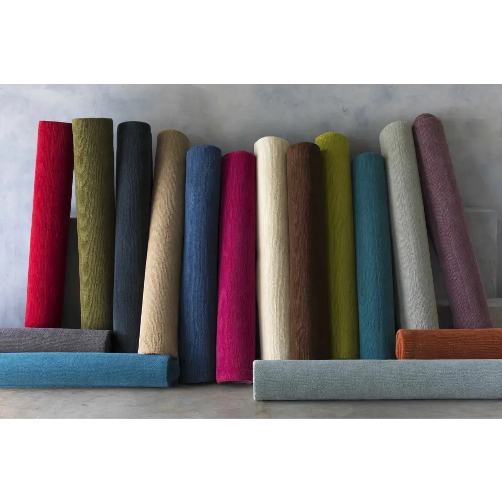 Solid Wool Dark Orange Area Rug - Boutique Rugs