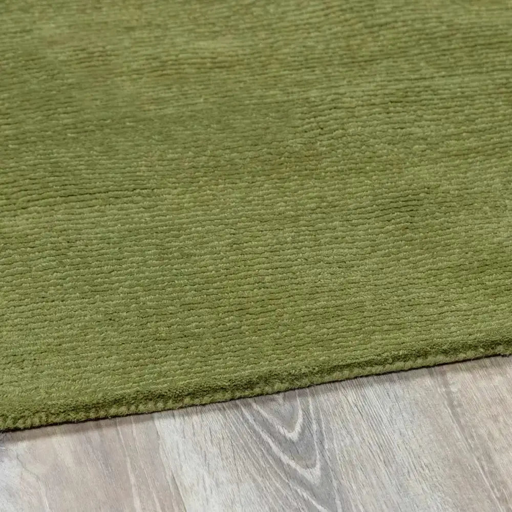 Solid Wool Sage Green Area Rug - Boutique Rugs