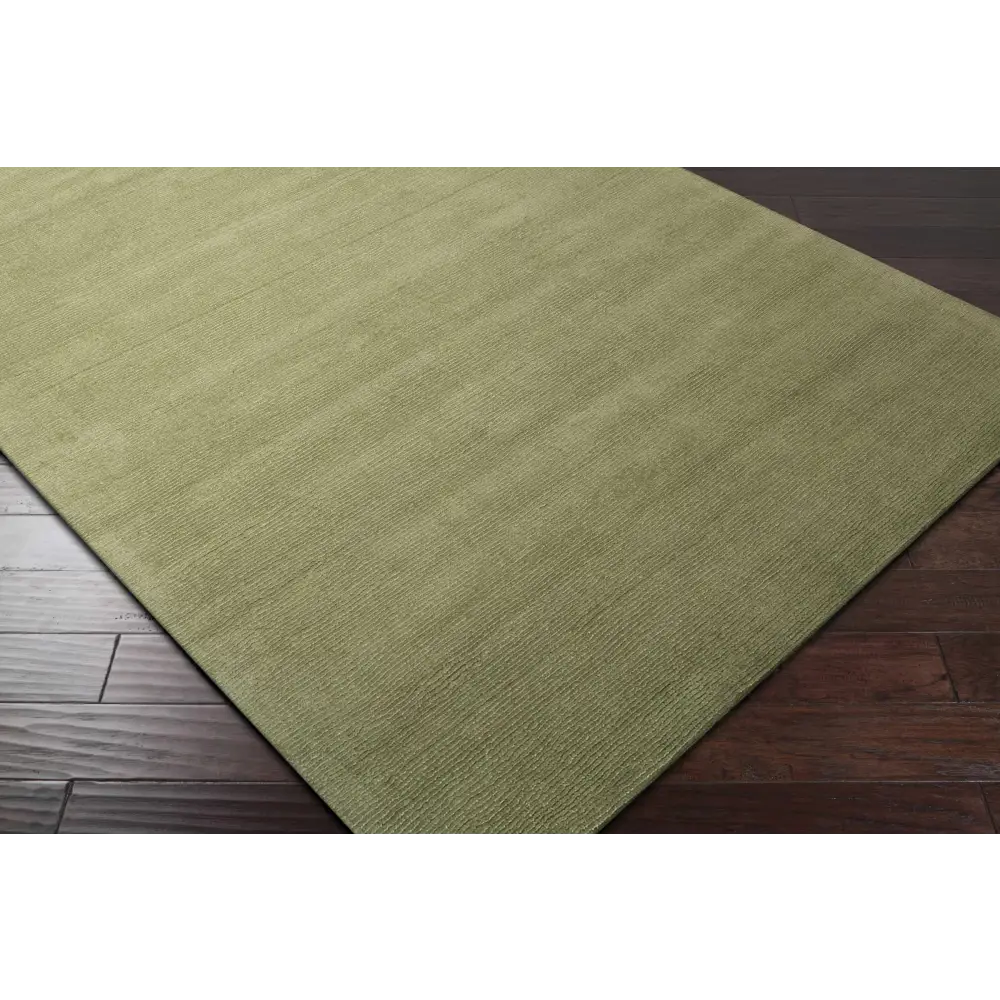 Solid Wool Sage Green Area Rug - Boutique Rugs