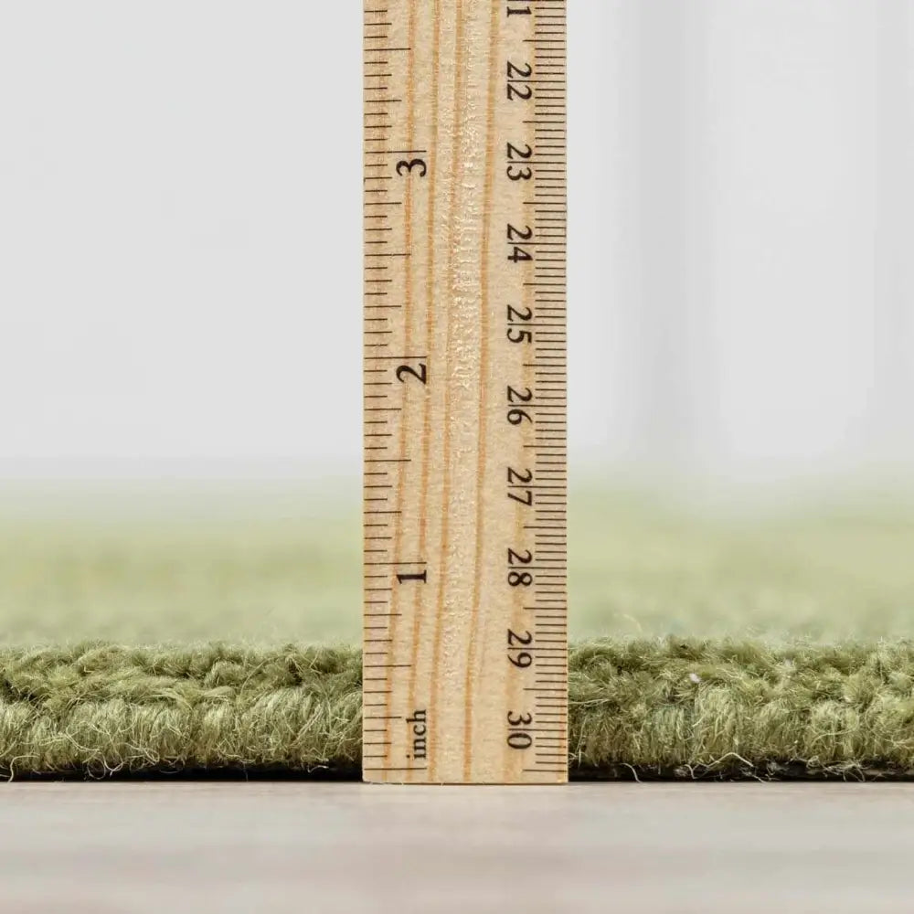 Solid Wool Sage Green Area Rug - Boutique Rugs